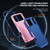 iPhone 17 Pro Commuter Shockproof TPU + PC Phone Case - Royal Blue+Pink iPhone 17 Pro Commuter Shockproof TPU + PC Phone Case - Royal Blue+Pink