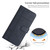 iPhone 17 Pro Cowhide Texture Stitching Leather Phone Case - Dark Blue