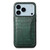 iPhone 17 Pro Crocodile Texture Card Bag Design Full Coverage Phone Case - Green