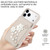 iPhone 17 Pro Crossbody Flower Pattern Leather Phone Case - White