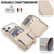 iPhone 17 Pro Crossbody Zipper RFID Card Bag Phone Case - Apricot