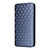 iPhone 17 Pro Cubic Grid Texture Flip Leather Phone Case - Blue iPhone 17 Pro Cubic Grid Texture Flip Leather Phone Case - Blue
