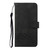 iPhone 17 Pro Cubic Skin Feel Flip Leather Phone Case - Black
