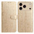 iPhone 17 Pro Daisy Embossed Leather Phone Case - Gold