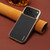 iPhone 17 Pro Denior Cowhide Leather Plating Phone Case - Black