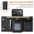 iPhone 17 Pro DG.MING M1 Series 3-Fold Multi Card Wallet Leather Phone Case - Black