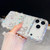 iPhone 17 Pro Diamond Glitter Bow-knot Four-Corner Shockproof Phone Case - Light Green