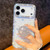 iPhone 17 Pro Diamond Glitter Diamond Round Holder Phone Case - Light Yellow