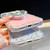 iPhone 17 Pro Diamond Glitter Gemstone Heart Holder Phone Case - Transparent
