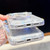 iPhone 17 Pro Diamond Glitter Mirror Heart Holder Phone Case - Transparent