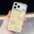 iPhone 17 Pro Diamond Glitter Pearl Butterfly Four-Corner Shockproof Phone Case - Light Yellow