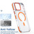 iPhone 17 Pro Dual-Color Clear Acrylic Hybrid TPU MagSafe Phone Case - Desert Gold
