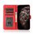 iPhone 17 Pro Dual-color Stitching Leather Phone Case - Brown Red