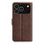 iPhone 17 Pro Dual-side Magnetic Buckle Horizontal Flip Leather Phone Case - Brown