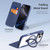 iPhone 17 Pro DUX DUCIS Skin X Pro Series MagSafe Ring Holder Leather Phone Case - Blue
