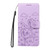 iPhone 17 Pro Embossed Heart Dog RFID Blocking Wallet Leather Phone Case - Purple