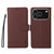 iPhone 17 Pro ENKAY RFID Blocking Wallet Kickstand Litchi Texture Leather Phone Case - Brown