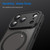 iPhone 17 Pro Fan Dun Series TPU Hybrid PC Frosted Magsafe Phone Case - Black