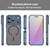 iPhone 17 Pro Fan Dun Series TPU Hybrid PC Frosted Magsafe Phone Case - Blue iPhone 17 Pro Fan Dun Series TPU Hybrid PC Frosted Magsafe Phone Case - Blue