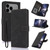 iPhone 17 Pro Fantasy Skin-feel Calfskin Texture Leather Phone Case - Black