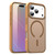 iPhone 17 Pro Fanying Series PC Hybrid TPU Translucent Frosted MagSafe Phone Case - Desert Gold