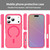iPhone 17 Pro Fanying Series PC Hybrid TPU Translucent Frosted MagSafe Phone Case - Rose Red