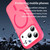 iPhone 17 Pro Fanying Series PC Hybrid TPU Translucent Frosted MagSafe Phone Case - Rose Red