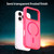 iPhone 17 Pro Fanying Series PC Hybrid TPU Translucent Frosted MagSafe Phone Case - Rose Red