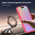 iPhone 17 Pro Fanying Series PC Hybrid TPU Translucent Frosted MagSafe Phone Case - Rose Red
