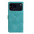 iPhone 17 Pro Flower Butterfly Embossing Pattern Leather Phone Case - Sky Blue