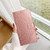 iPhone 17 Pro Flower Embossed Leather Phone Case - Rose Gold