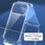 iPhone 17 Pro Four-corner Shockproof Acrylic +TPU Phone Case - Transparent