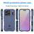 iPhone 17 Pro Full Coverage Shockproof TPU Phone Case - Blue