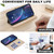 iPhone 17 Pro Geometric Pattern RFID Leather Phone Case - Beige