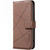 iPhone 17 Pro Geometric Pattern RFID Leather Phone Case - Brown iPhone 17 Pro Geometric Pattern RFID Leather Phone Case - Brown