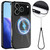 iPhone 17 Pro Glossy TPU Shockproof MagSafe Phone Case with Lanyard - Black