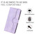 iPhone 17 Pro Heart Pattern Skin Feel Leather Phone Case - Purple