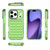 iPhone 17 Pro High Transparency TPU Hybrid PC Airbag Phone Case - Transparent Green