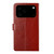 iPhone 17 Pro HT01 Y-shaped Pattern Flip Leather Phone Case - Brown