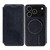 iPhone 17 Pro Kalebol Flip Card Slot MagSafe Leather Phone Case - Black