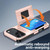 iPhone 17 Pro Kalebol Flip Card Wallet Holder Shockproof Phone Case - Rose Gold