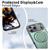 iPhone 17 Pro Kalebol Magnetic MagSafe Rotation Holder PC Phone Case - Grey Green