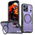 iPhone 17 Pro kalebol Metal 360 Degree Rotation Holder MagSafe Phone Case - Purple