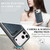 iPhone 17 Pro Kalebol Slim MagSafe Ring Magnetic Card Bag Leather Phone Case - Blue