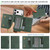 iPhone 17 Pro Kalebol Strong Magnetic MagSafe Tri-Fold Wallet Leather Phone Case - Green
