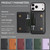 iPhone 17 Pro Kalebol Strong MagSafe Magnetic Two-Fold Card Bag Leather Phone Case - Black