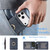 iPhone 17 Pro Kalebol Strong MagSafe Ring Magnetic Card Bag Holder Leather Phone Case - Blue