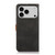 iPhone 17 Pro KHAZNEH Dual-color Cowhide Texture Flip Leather Phone Case - Black