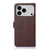 iPhone 17 Pro KHAZNEH Litchi Texture Leather RFID Phone Case - Brown