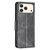 iPhone 17 Pro Lambskin Texture Pure Color Flip Leather Phone Case - Black